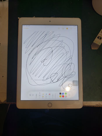 iPadメモ機能のフリーハンド入力
