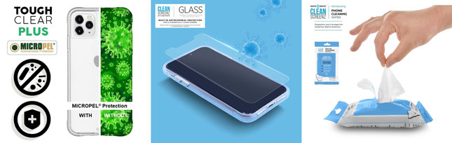 iPhone耐衝撃ケースに抗菌コート図解 iPhone耐衝撃ケースに抗菌コート図解