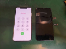 修理後のiPhone XS　MAX 
