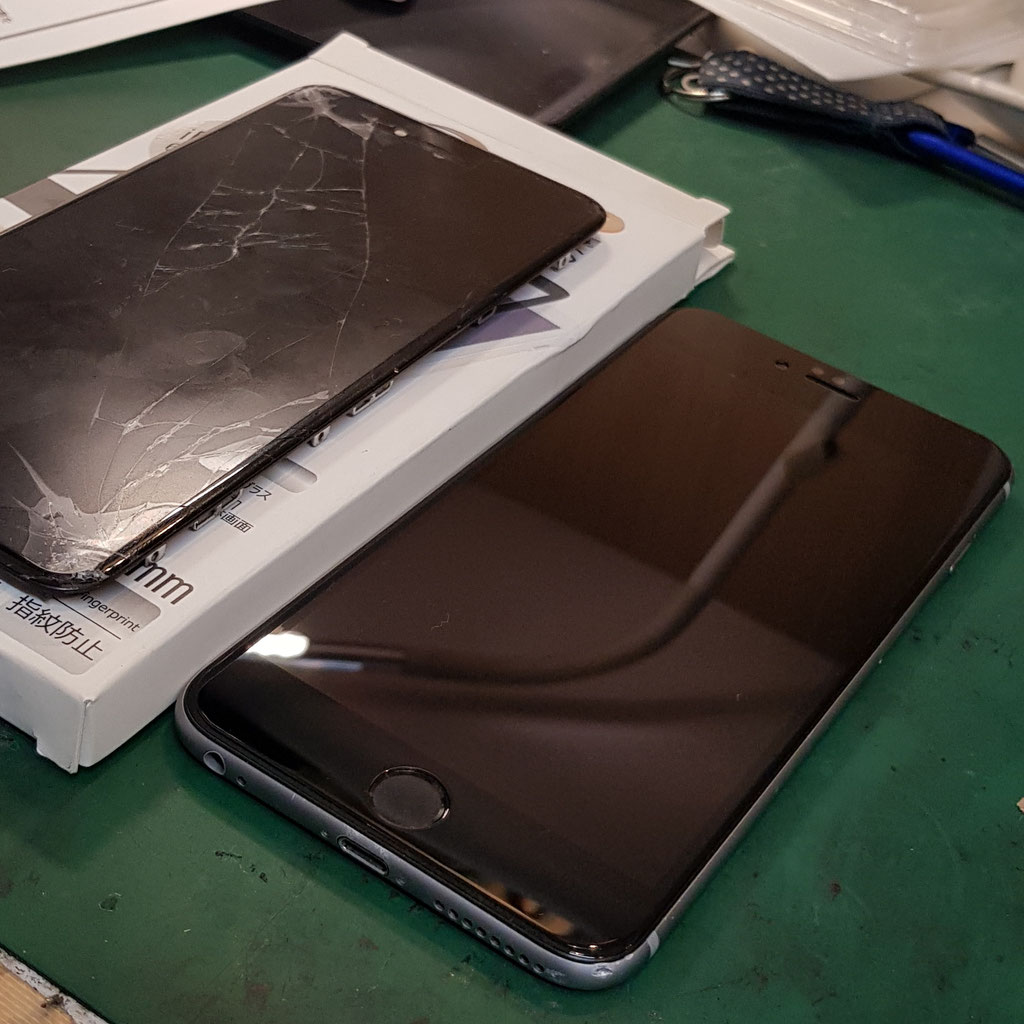 iPhone修理すぐにフィルムは非常に有効