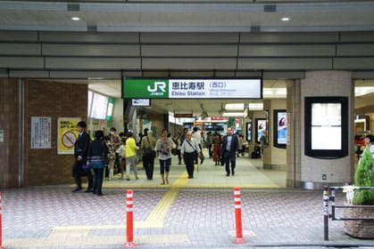 恵比寿駅西口風景