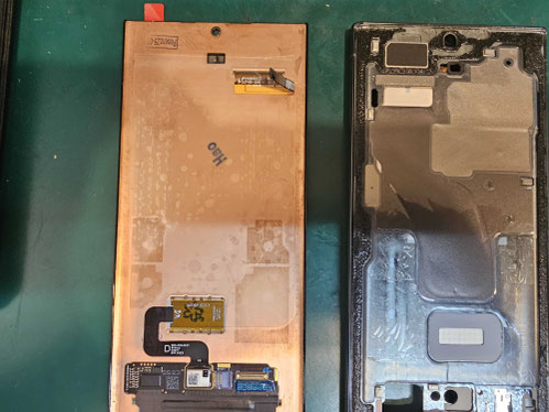 新しいディスプレイを取り付けるS23 ultra