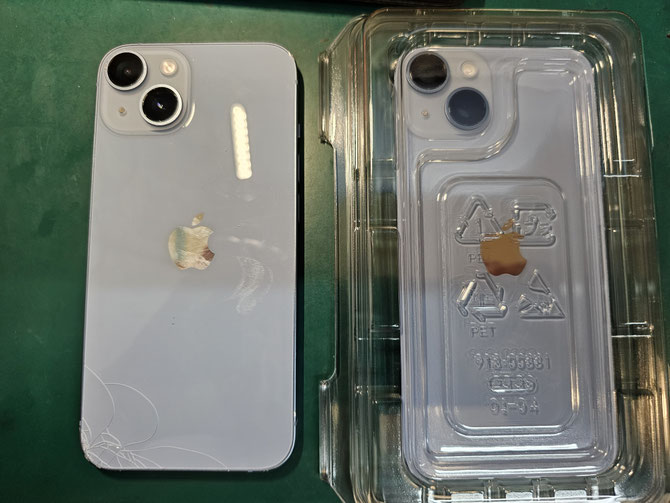 Apple純正部品でiPhone15シリーズすべて背面ガラス割れ修理が安価にできます