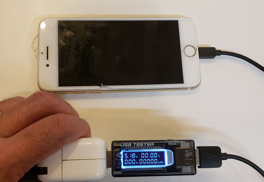 iPhone7充電しても全くアンペアが上がらない