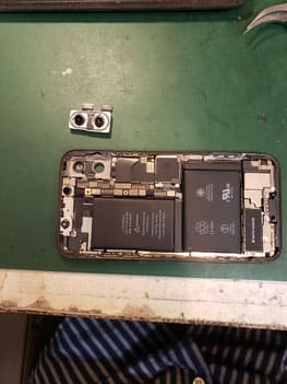 iPhoneXカメラ本体取り出し