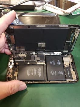 iPhoneX画面取り外し