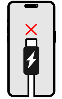 充電口ケーブルの接触不良
